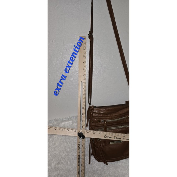 Stone Mountain Smokey‎ Mountain Zip Crossbody Hobo Bag USA Made Multi Pockets - Picture 7 of 10